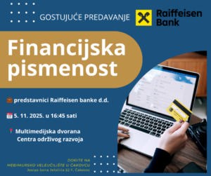 Gostujuće predavanje Financijska pismenost