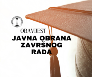 Javna obrana zavr&scaron;nog rada