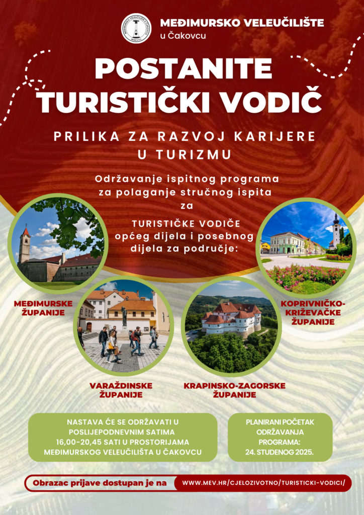 Postanite turistički vodič u međimurskoj županiji